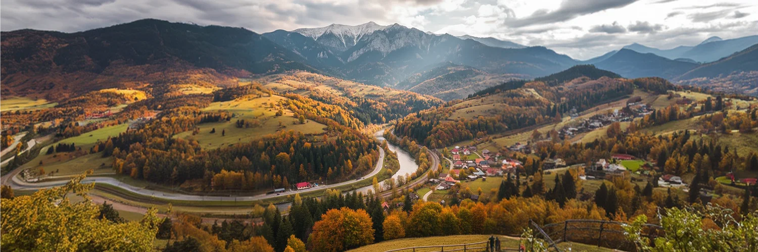 Scenic drive via Prahova Valley